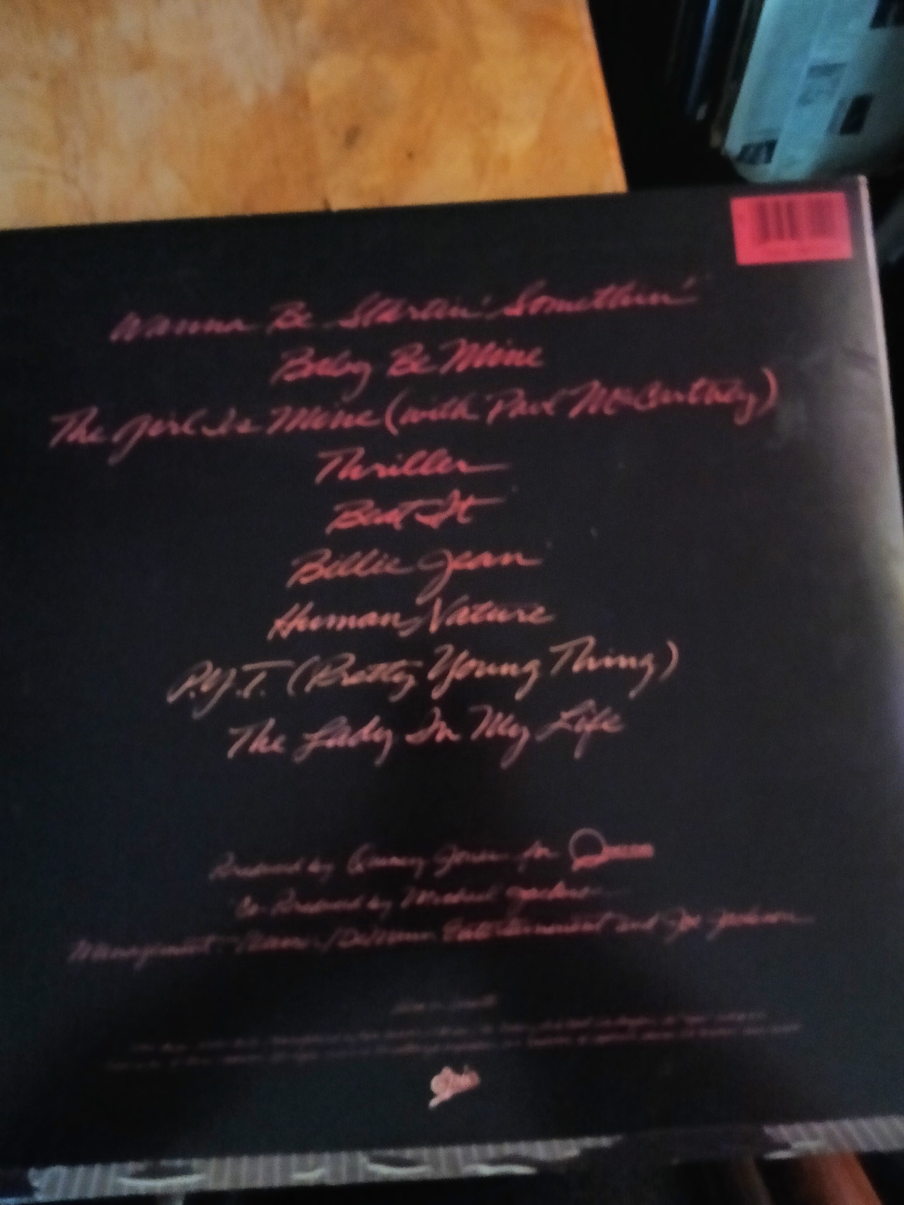 Michael Jackson's thriller album 1982